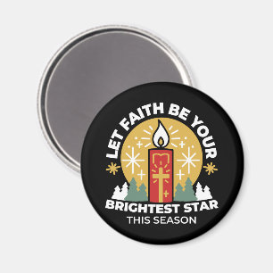 Let Faith Be Your Brightest Star Candle Art Magnet