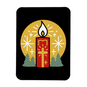 Let Faith Be Your Brightest Star Candle Art Magnet