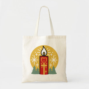 Let Faith Be Your Brightest Star Candle Art Tote Bag