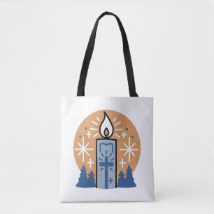 Let Faith Shine Bright: Winter Theme Tote Bag