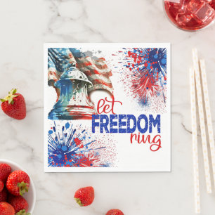 Let Freedom Ring, 4th of July, Napkin