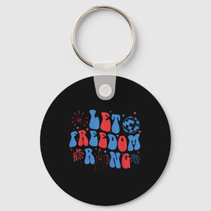 Let Freedom Ring Bride Bridesmaid 4th Of July Bach Key Ring
