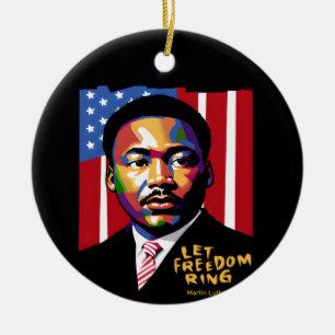 Let Freedom Ring Funny Quote Ceramic Ornament
