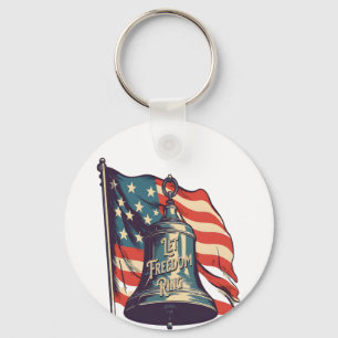 Let Freedom Ring Funny Sloth Key Ring