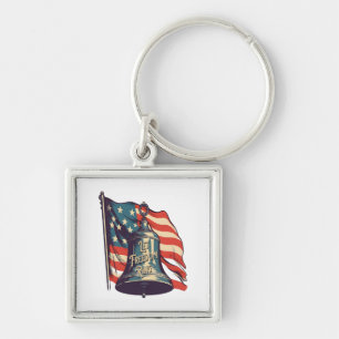 Let Freedom Ring Funny Sloth Key Ring