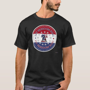 Let Freedom Ring Liberty Bell 13 & 50 Stars round T-Shirt