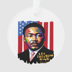 Let Freedom Ring, MLK Quote, Black History Ornament