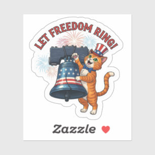 Let Freedom Ring! – Patriotic Cat 