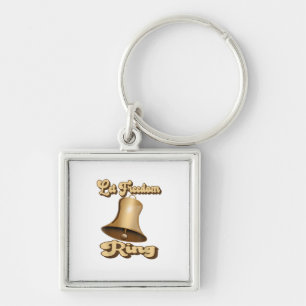Let Freedom Ring Retro Vintage Bell Key Ring
