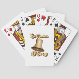 Let Freedom Ring Retro Vintage Bell Playing Cards