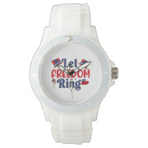 Let Freedom Ring - Sporty White Silicon