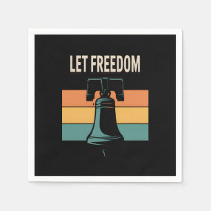 Let Freedom Ring Sunset Bell Napkin