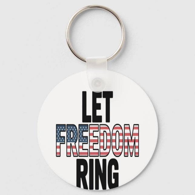 Let Freedom Ring Viral Sloth Key Ring (Front)