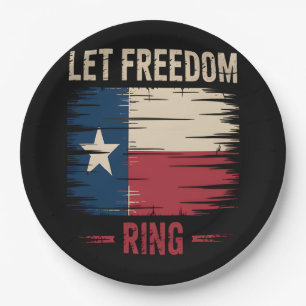 Let Freedom Ring Viral Sloth Paper Plate