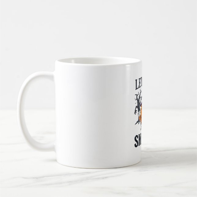 Let Get Smashed Halloween Pumpkin Witch Hat Wine G Coffee Mug (Left)