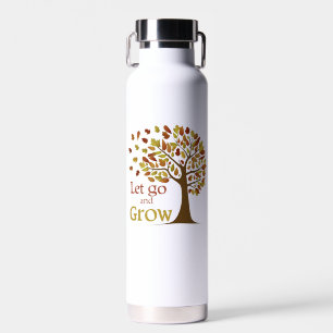 Let Go And Grow Tree Water Bottle