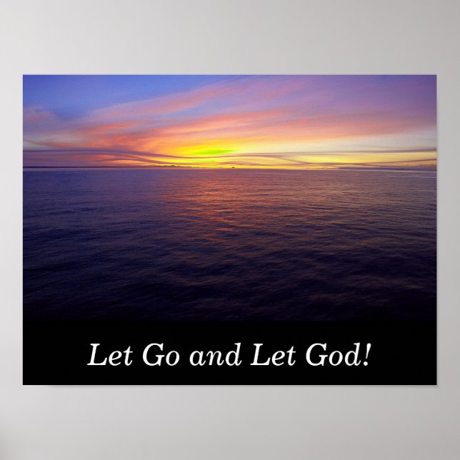 Let Go and Let God - art poster (Front)