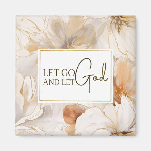 Let Go and Let God Christian Inspirational Quote  Magnet
