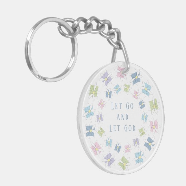 Let Go and Let God Key Ring (Front Left)