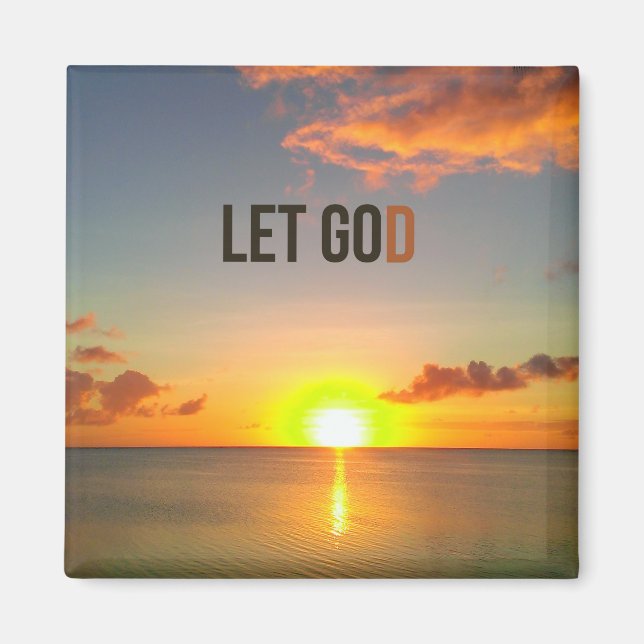 Let Go and Let God Magnet (Front)