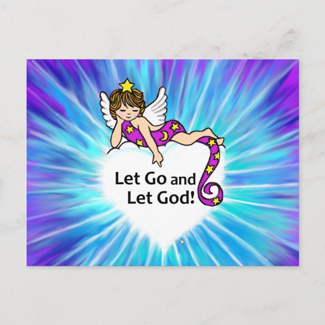 Let Go and Let God Postcard (Front)