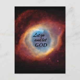 "Let Go and Let God" Postcard