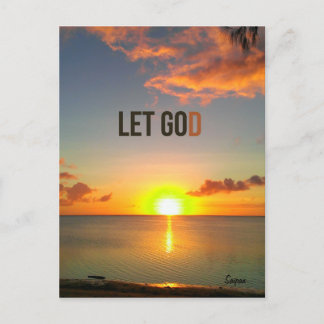 Let Go and Let God, Saipan Sunset postcard
