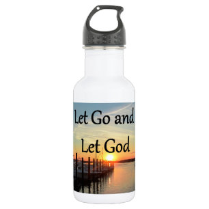 LET GO AND LET GOD SUNSET 532 ML WATER BOTTLE