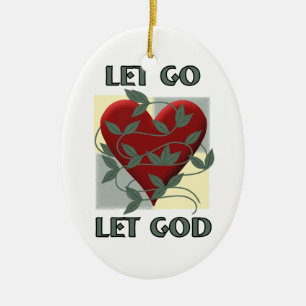 Let Go Let God Ceramic Tree Decoration