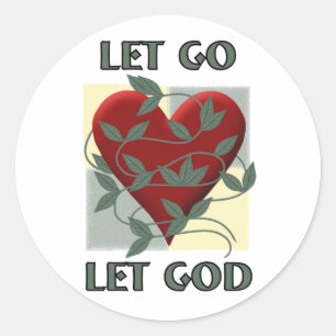 Let Go Let God Classic Round Sticker