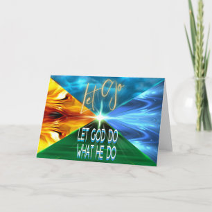 Let Go Let God Do What He Do Note Card