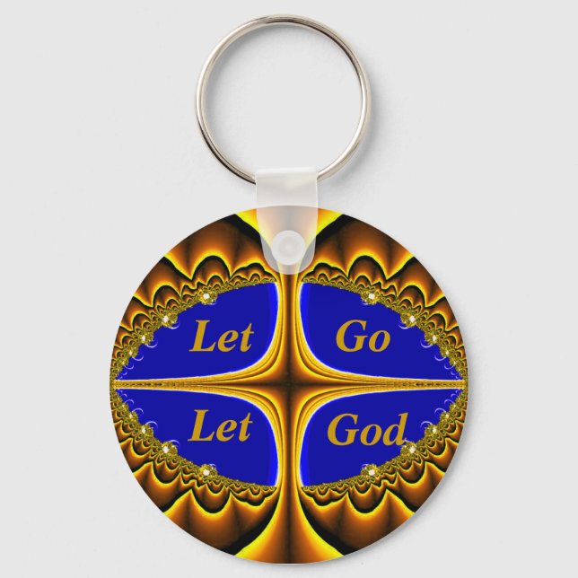 Let Go,Let God_Keychain Key Ring (Front)