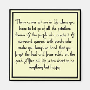 Let go of drama magnet