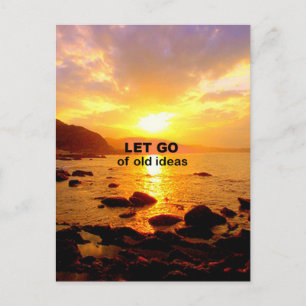 Let Go of Old Ideas Postcard