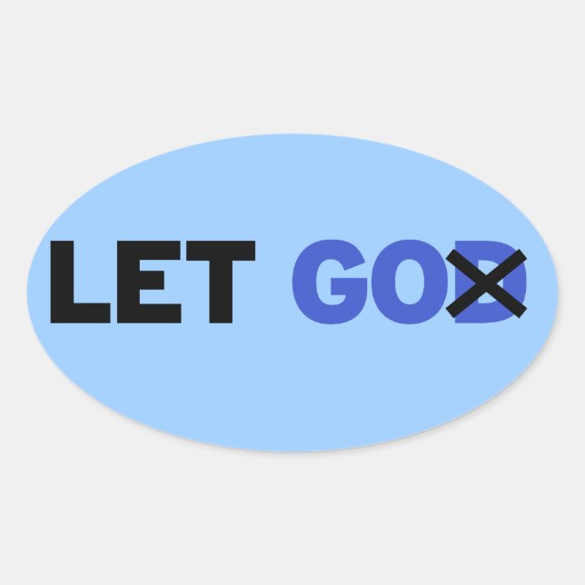 Let go oval sticker (Front)