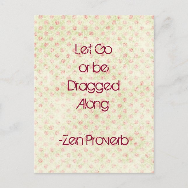 Let Go Quote Postcard (Front)