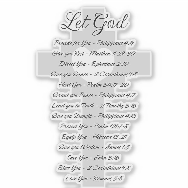 Let God scripture inspiration (Front)