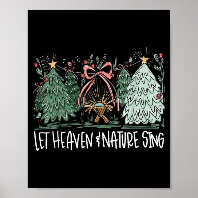 Let Heaven &amp; Nature Sing Christmas Baby Jesus  Poster (Front)