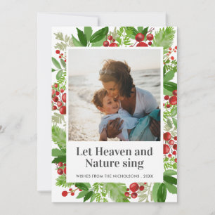 Let Heaven And Nature Sing Holiday Festive Photo