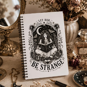 Let Her Be Strange Witchy Feminist Art Notebook