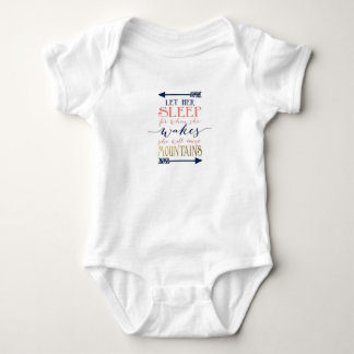 Let Her Sleep Baby Shower Gift Baby Bodysuit