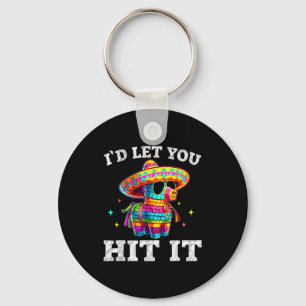 Let hit cinco de mayo pinata shirt mens womens key ring