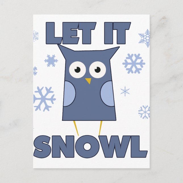 Let is SNOW OWL Postcard (Front)