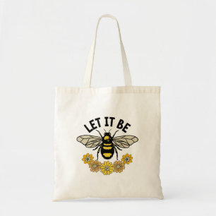 Let it be honeybee tote bag