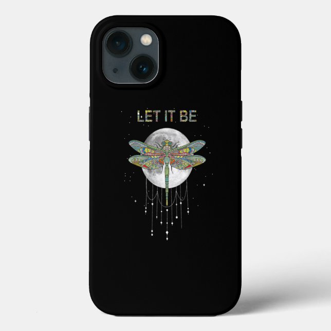 Let It Be Moon And Dragonfly Dream Catcher Case-Mate iPhone Case (Back)