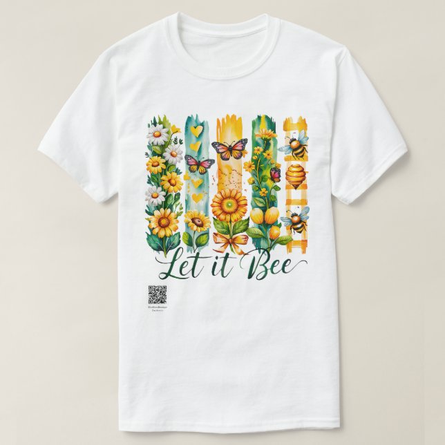 Let It Bee Brush Stroke T-Shirt (Design Front)