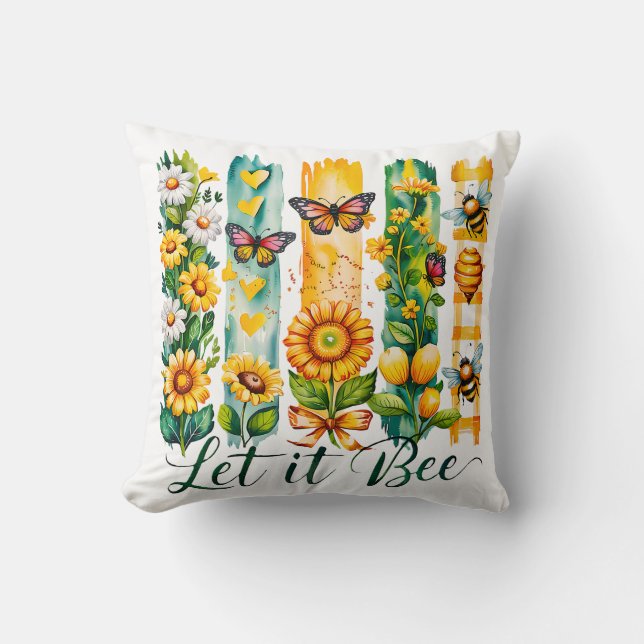 Let It Bee   Cushion (Front)