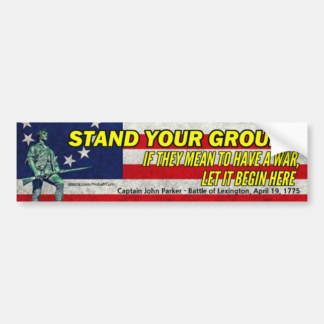 Let It Begin Here Bumper Sticker (Front)