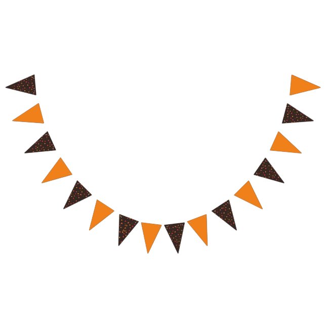 Let It Fall Party Banner (Brown & Orange) (All)