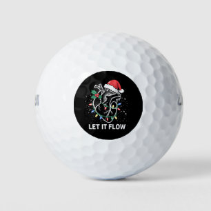 Let It Flow Anatomy Heart Cardiac Nurse Santa Hat Golf Balls